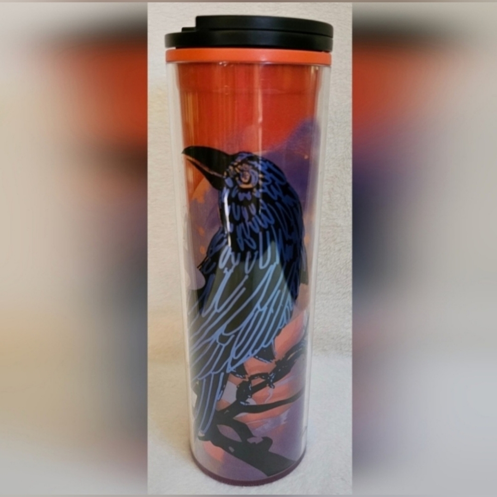 Starbucks 2022 Campfire Ravens Moon Travel Tumbler Hot Cup 16oz